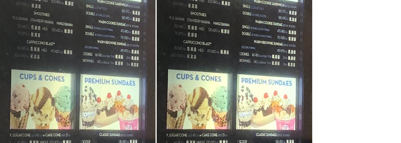 Baskin-Robbins Menu