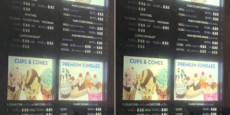 Baskin-Robbins Menu