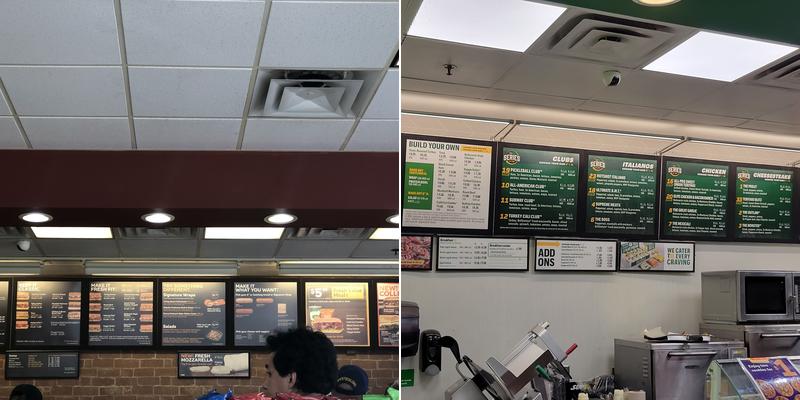 Subway Menu
