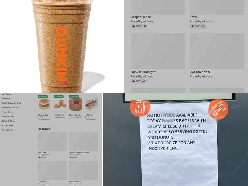 Dunkin' Menu