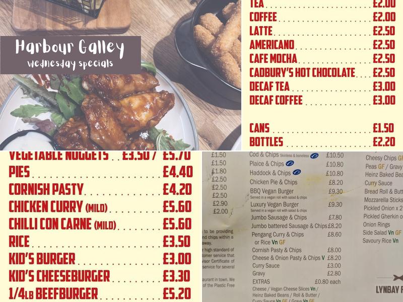 Lynbay Fish & Chips Shop Restaurant & Takeaway Menu