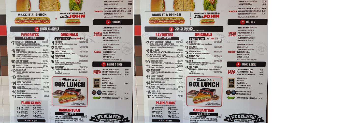 Jimmy John's Menu