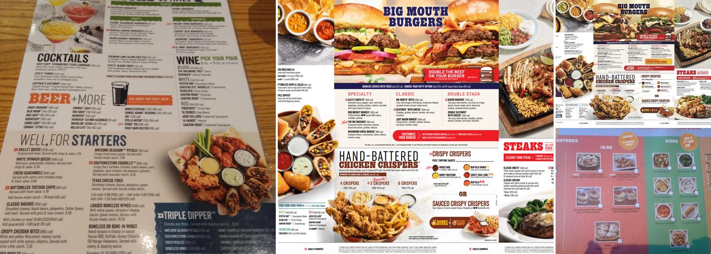 Chili's Grill & Bar Menu