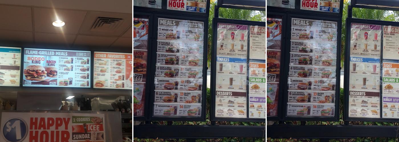 Burger King Menu