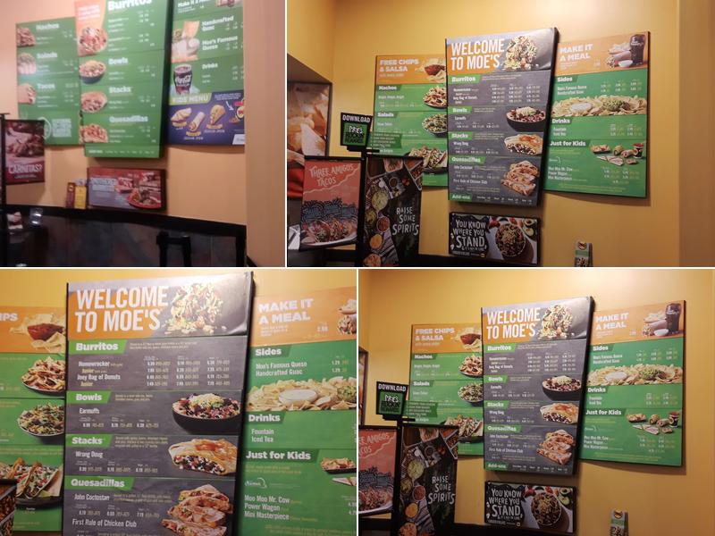 Moe's Southwest Grill Menu