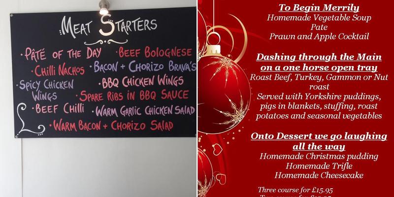 The Starter Bar Menu