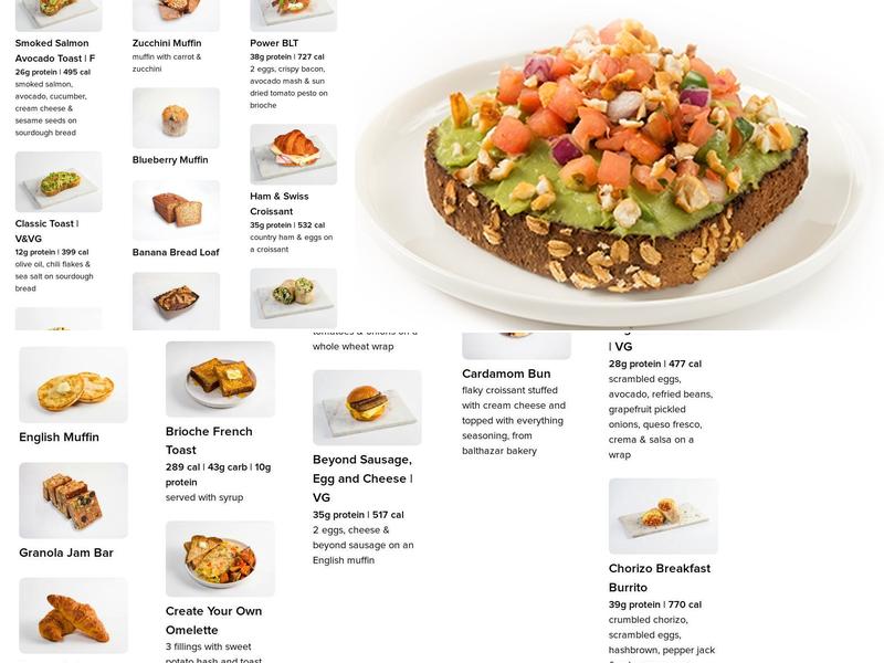 fresh&co Menu
