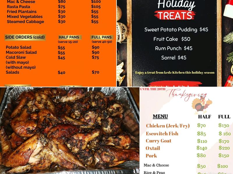 KEDZ KITCHEN Menu