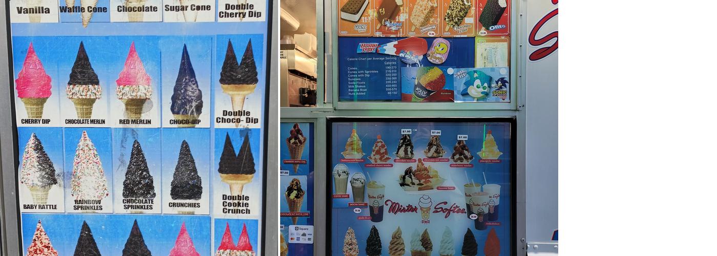 Mister Softee Menu