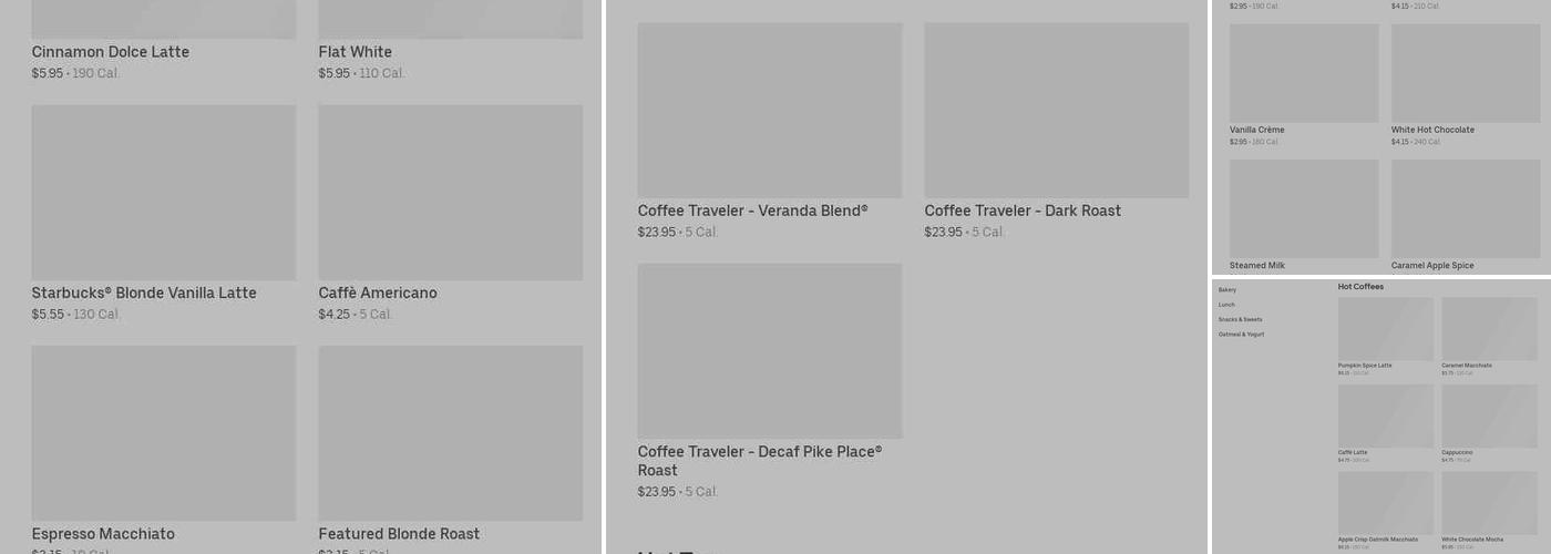 Starbucks Menu