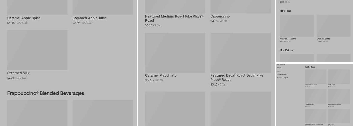 Starbucks Menu