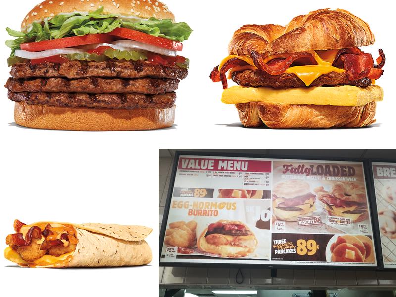 Burger King Menu
