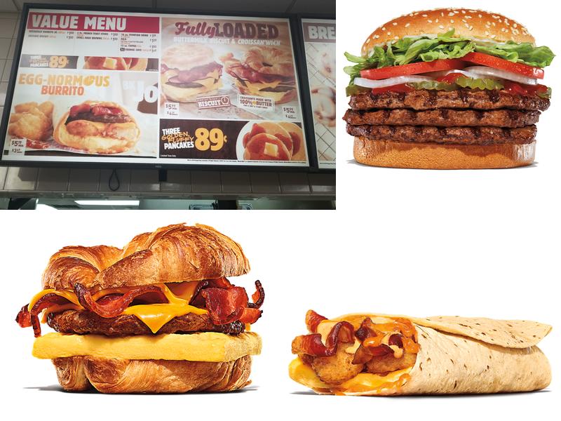 Burger King Menu