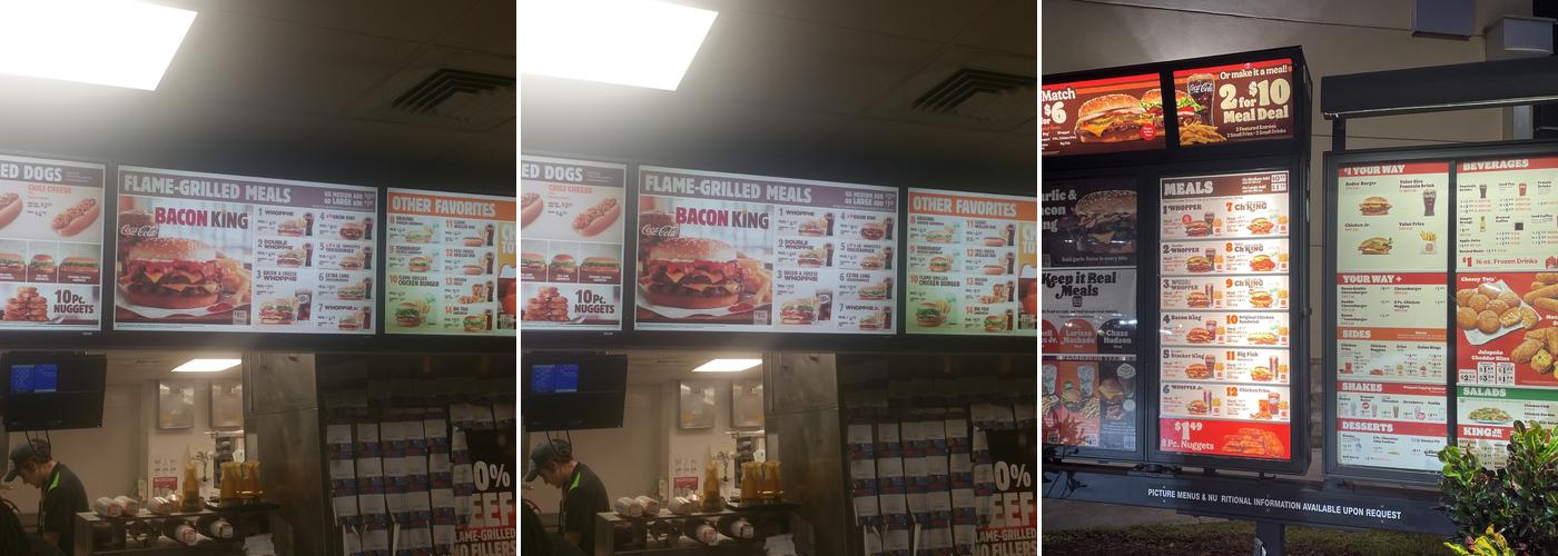 Burger King Menu