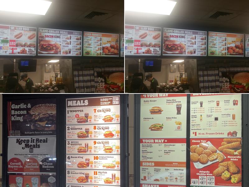 Burger King Menu