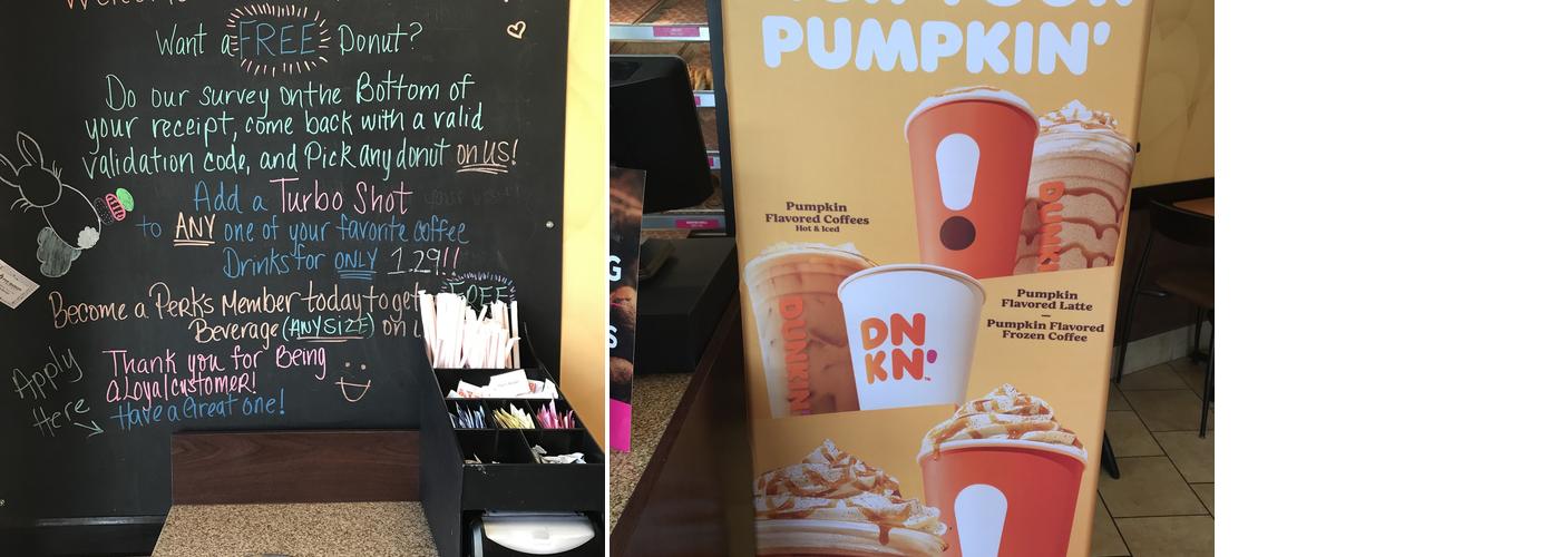 Dunkin' Menu