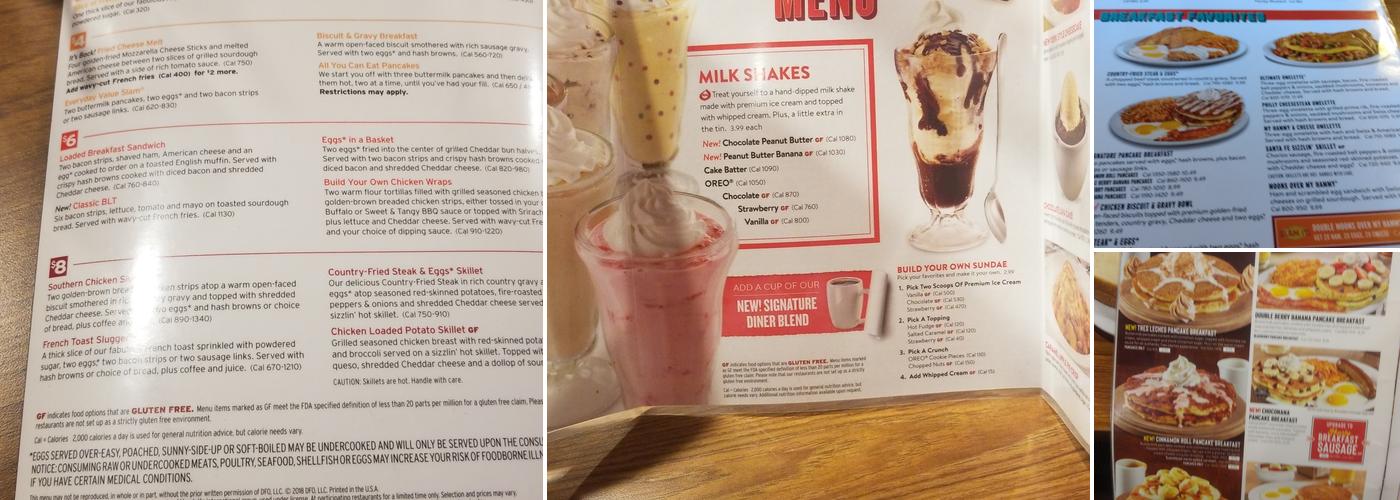 Denny's Menu