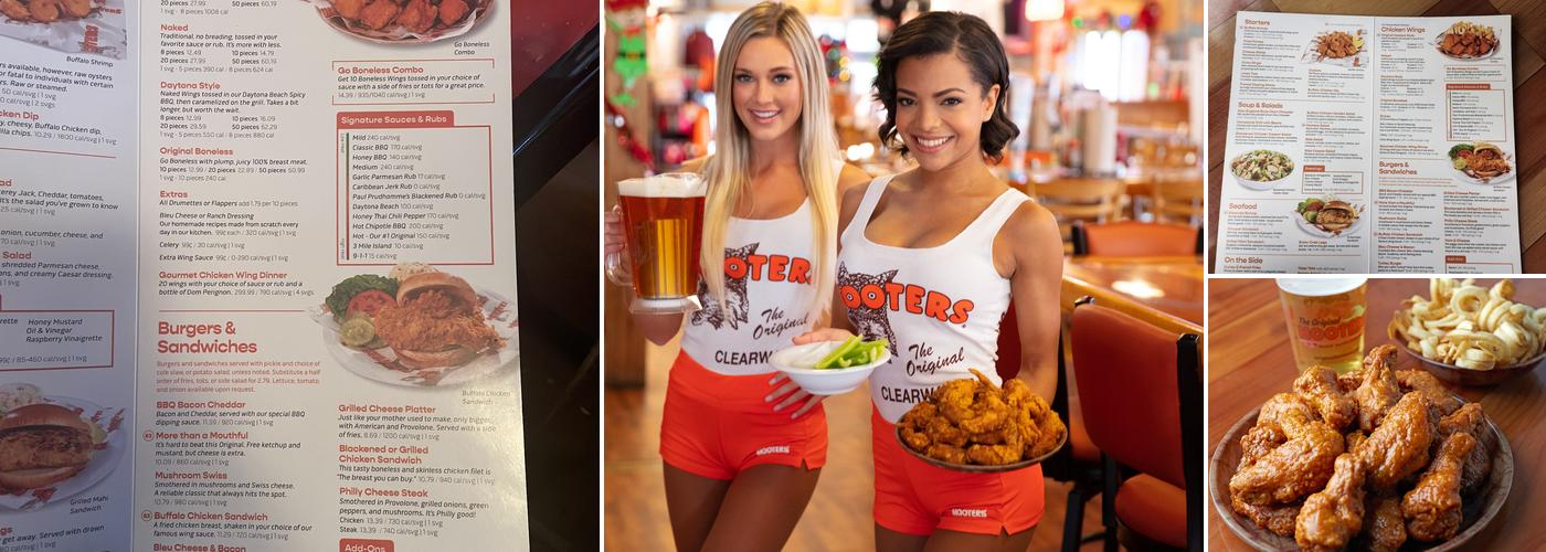 Hooters Menu