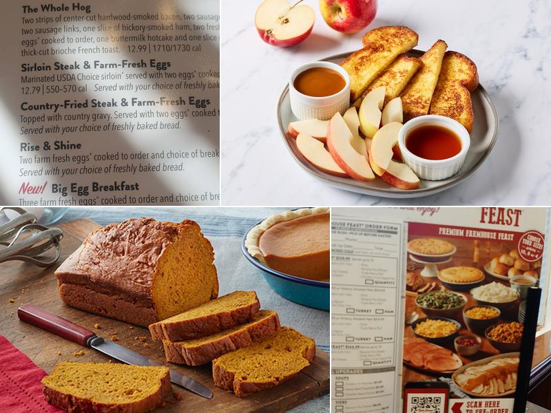Bob Evans Menu