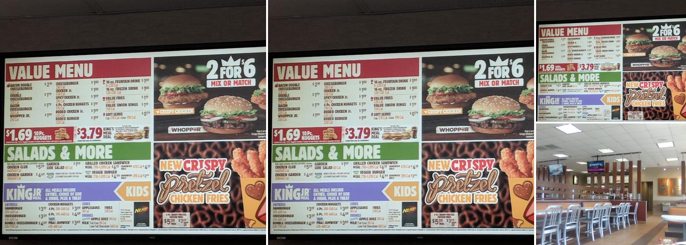 Burger King Menu