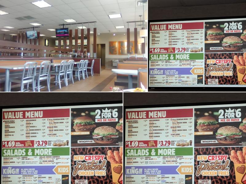 Burger King Menu