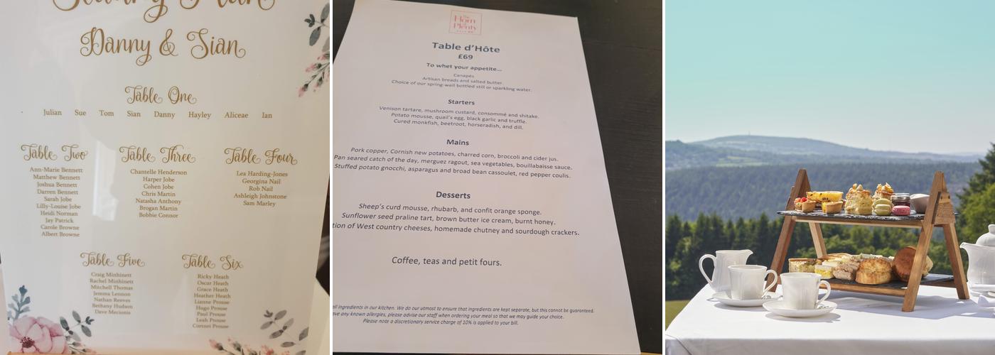 The Horn of Plenty Menu