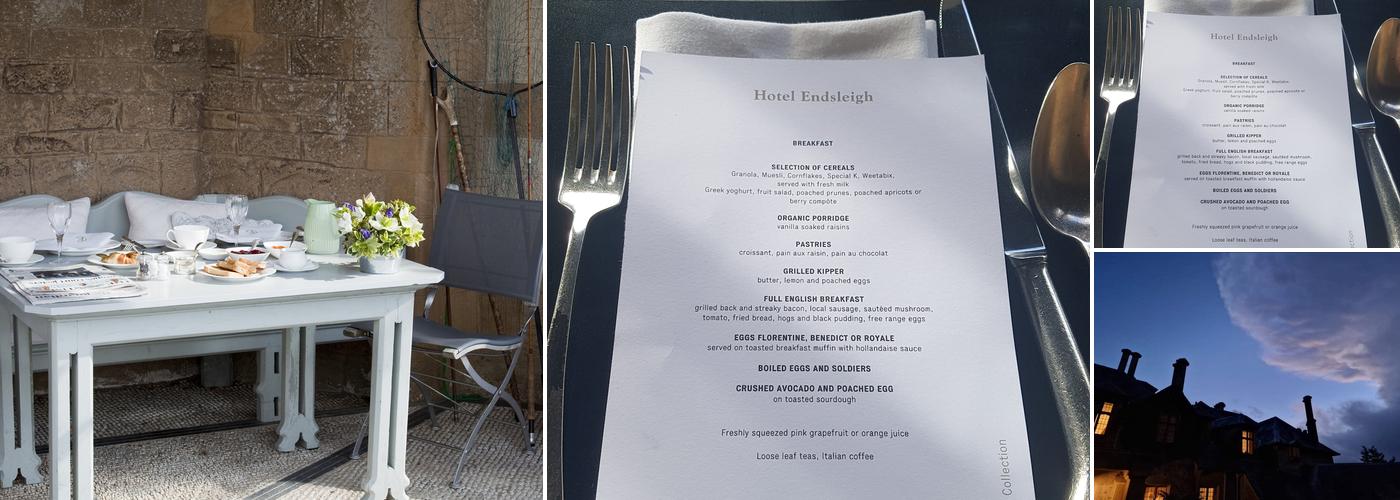 Hotel Endsleigh Menu