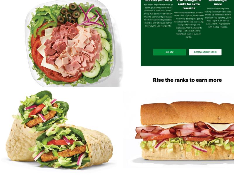 Subway Menu