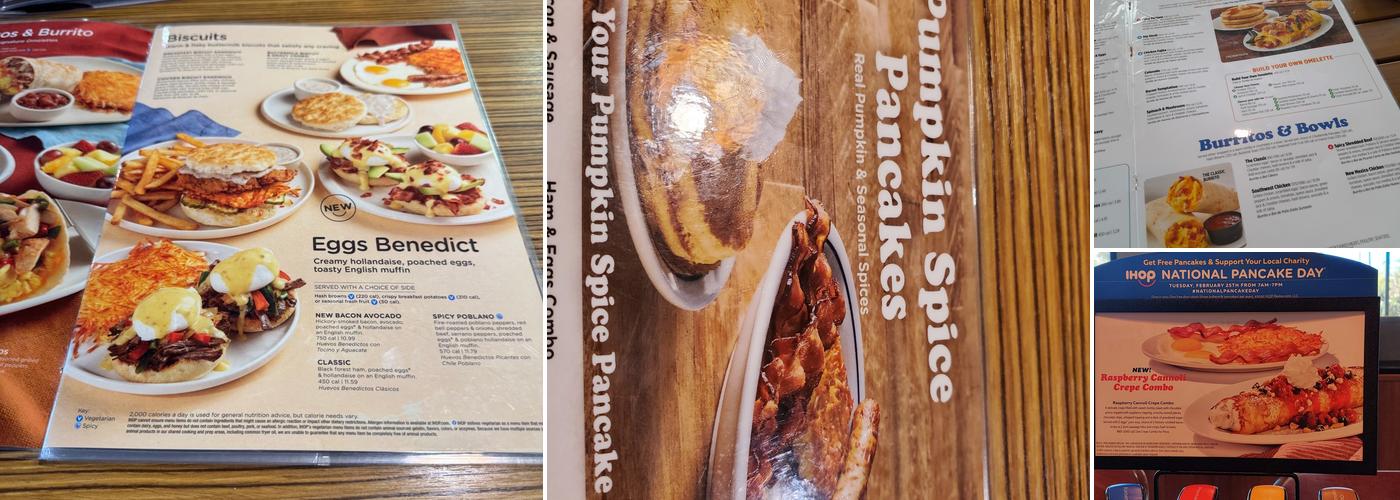 IHOP Menu