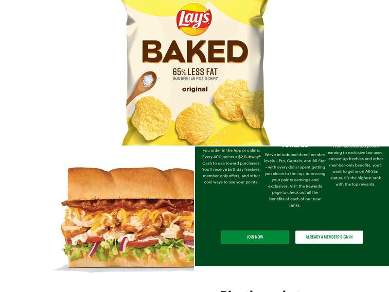 Subway Menu