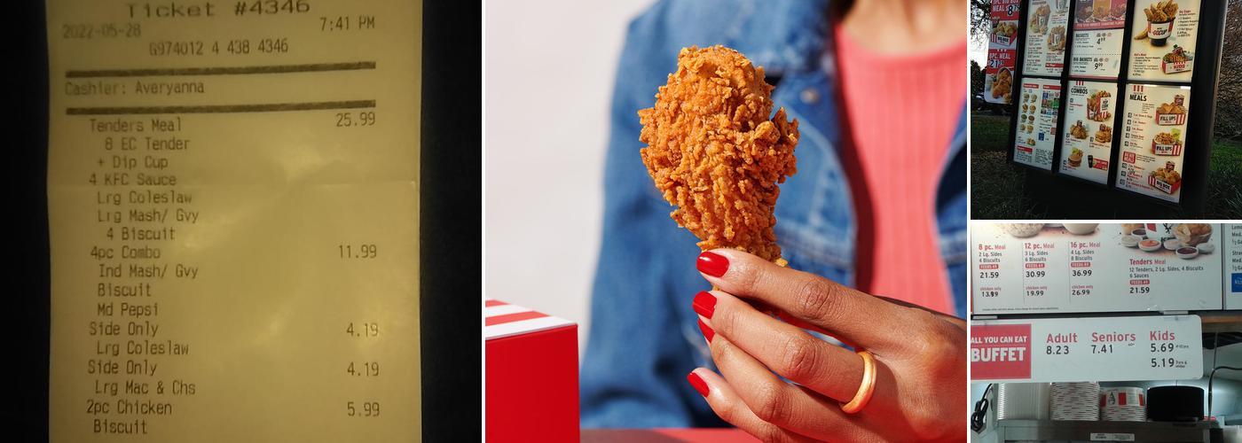 KFC Menu