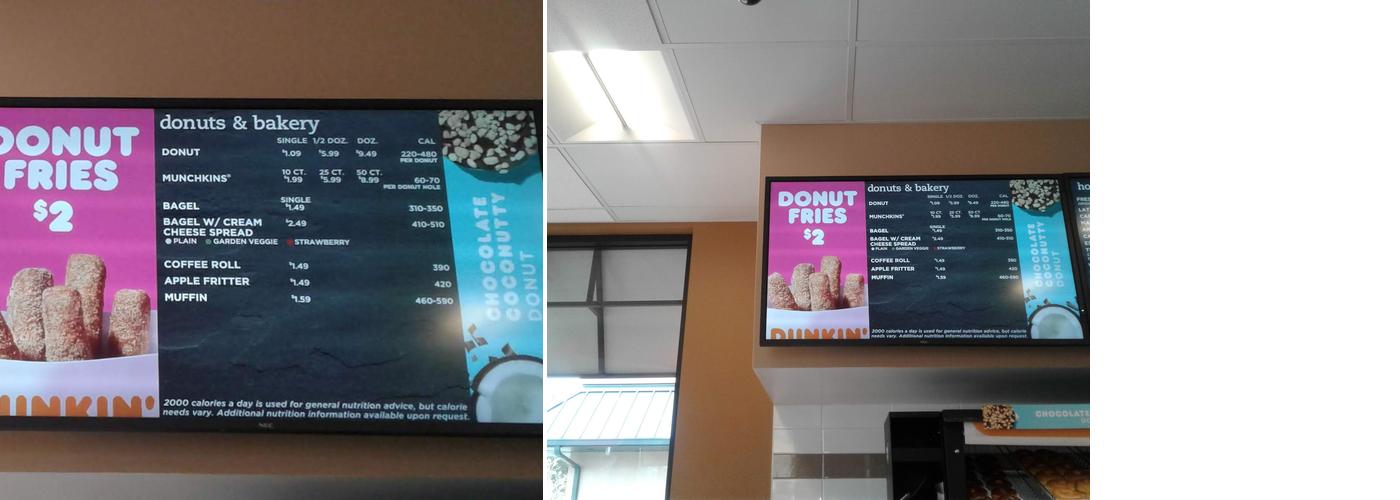 Dunkin' Menu