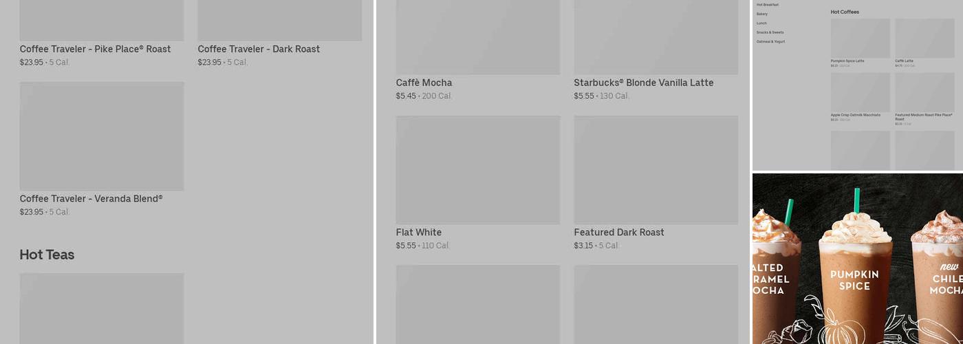 Starbucks Menu