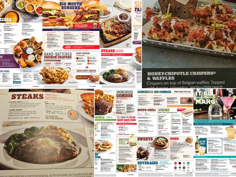 Chili's Grill & Bar Menu
