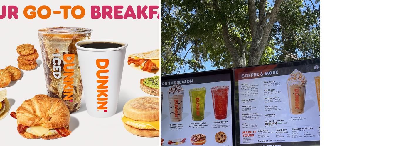 Dunkin' Menu