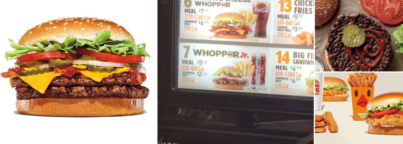 Burger King Menu