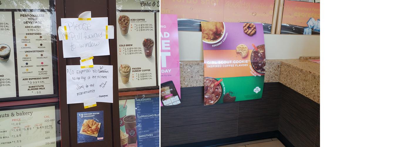 Dunkin' Menu