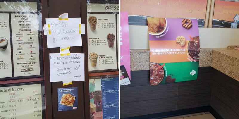 Dunkin' Menu
