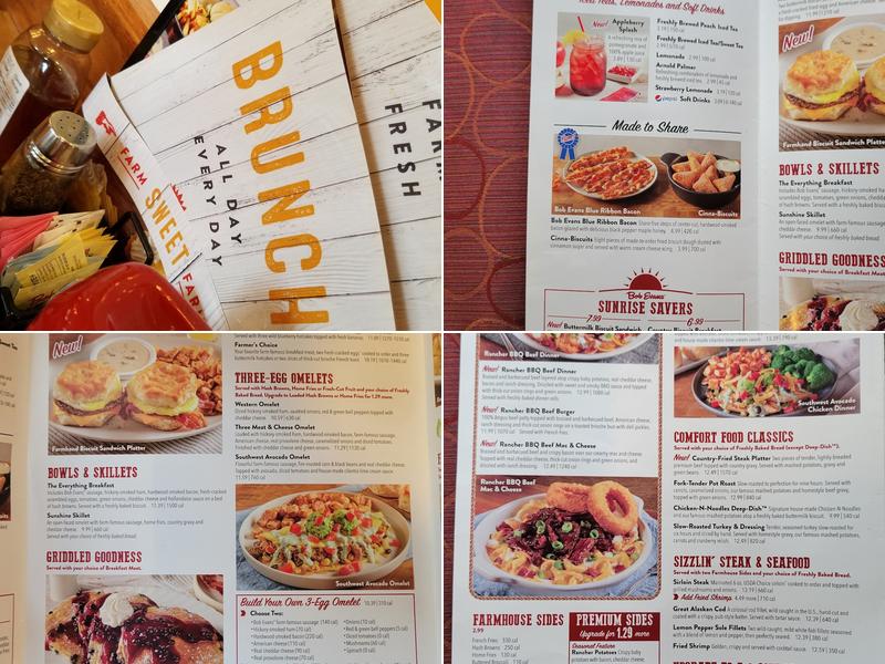 Bob Evans Menu