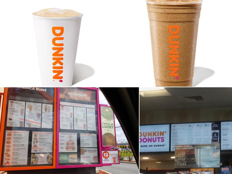 Dunkin' Menu