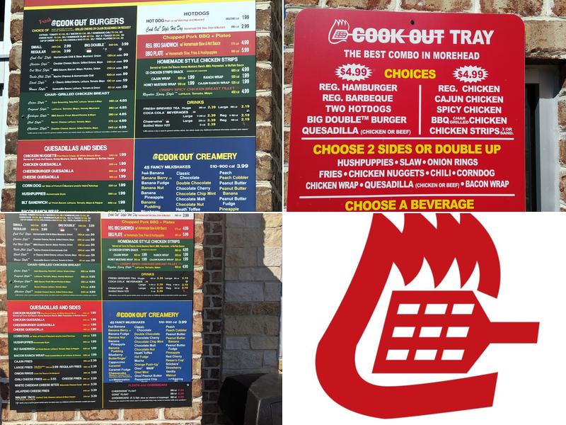 Cook Out Menu