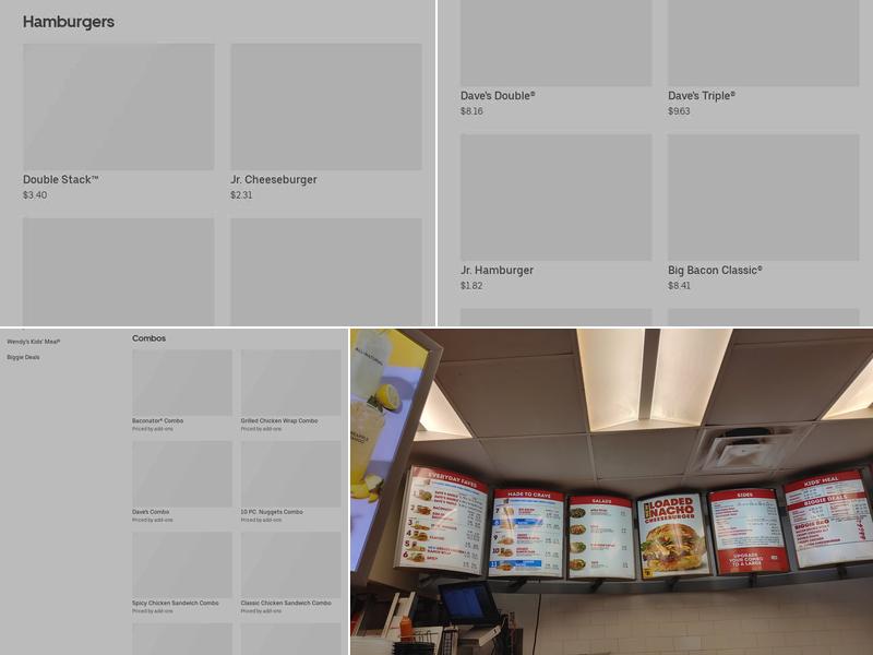 Wendy's Menu