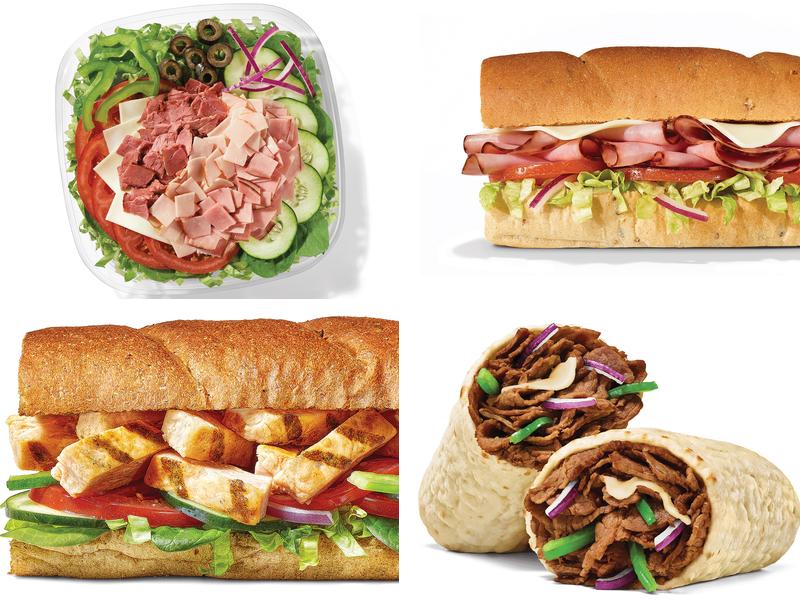 Subway Menu