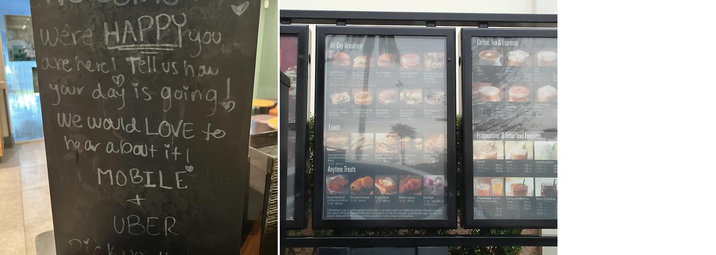 Starbucks Menu