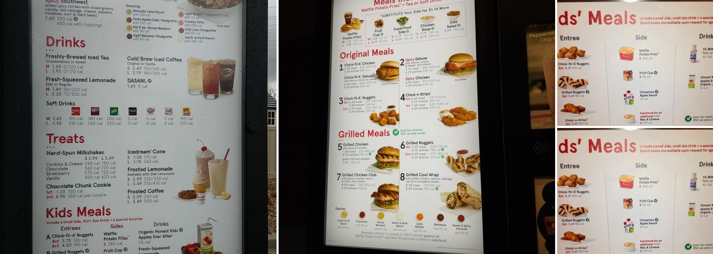 Chick-fil-A Menu
