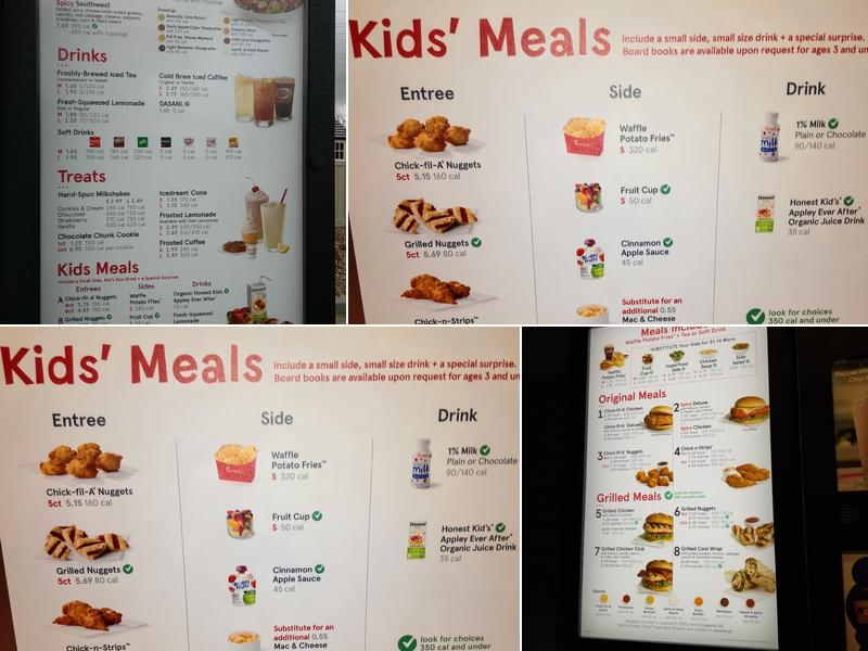 Chick-fil-A Menu