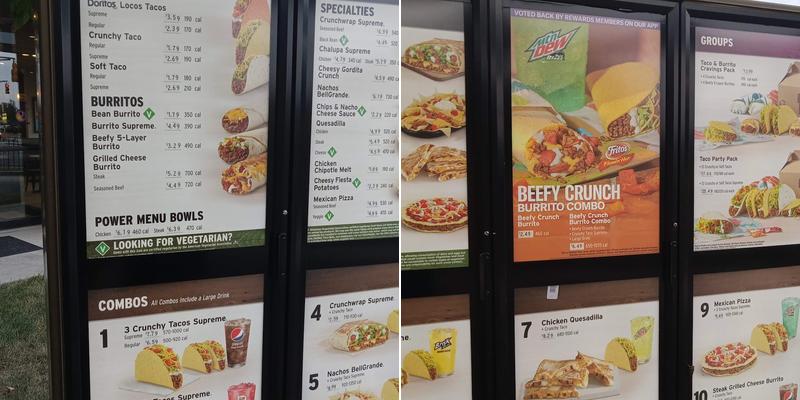 Taco Bell Menu