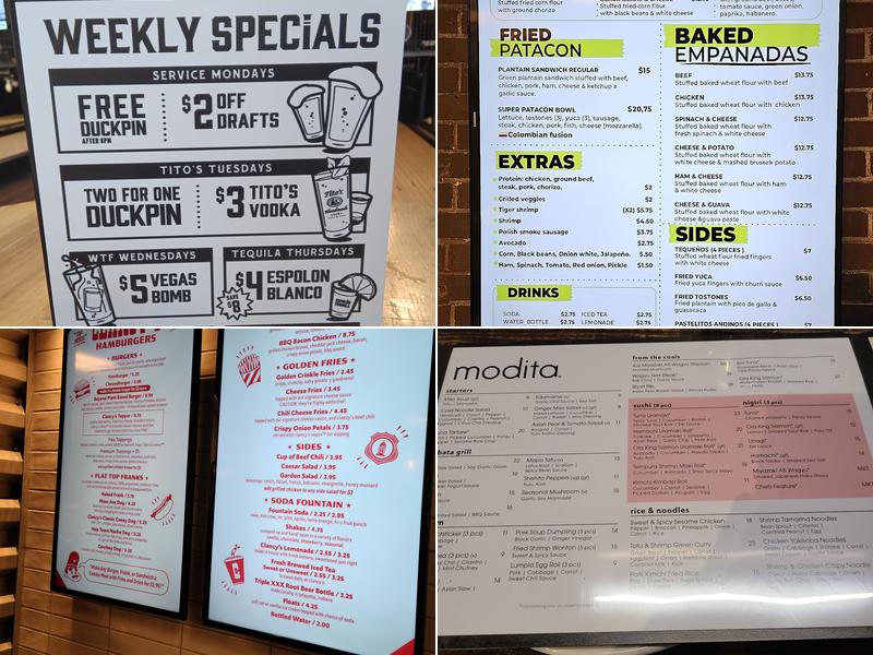 Bottleworks District Menu