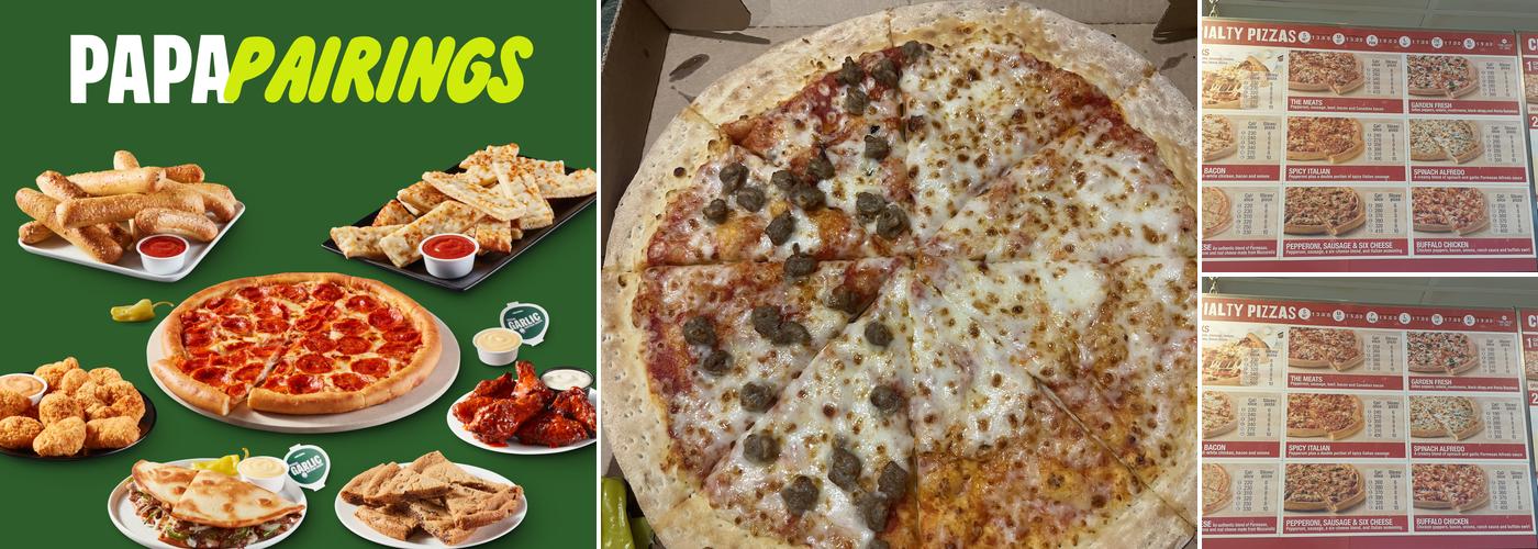 Papa Johns Pizza Menu