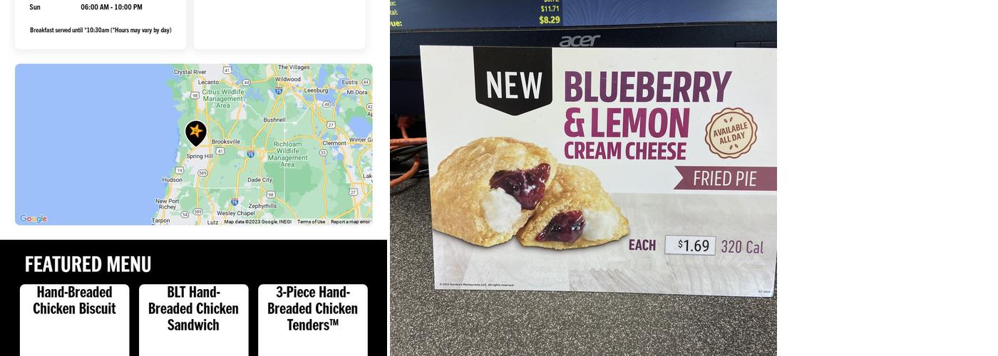 Hardee’s Menu
